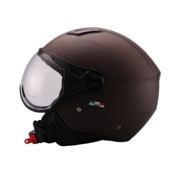 HELMET VITO JET MODA MATTE BROWN 02043 1220 Moto Helmets VITO moda a brown (1)
